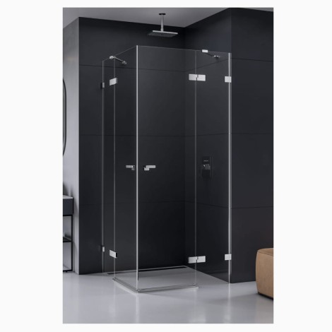 New Trendy Eventa prostokątna chrom 90x100x200 cm