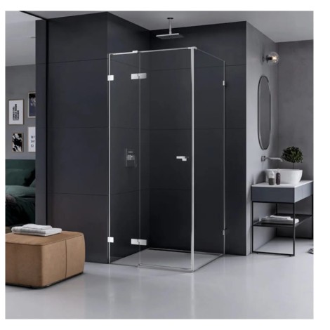 New Trendy kabina Eventa prostokątna lewa chrom 110x70x200 cm