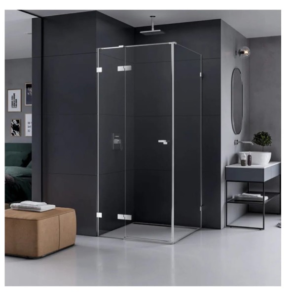 New Trendy kabina Eventa prostokątna lewa chrom 120x90x200 cm