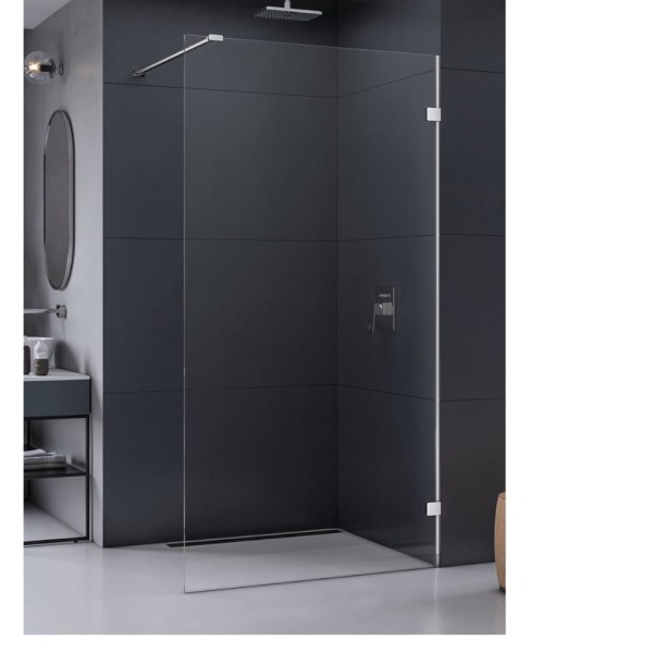 New Trendy Eventa walk-in 120*200 szkło przezroczyste chrom