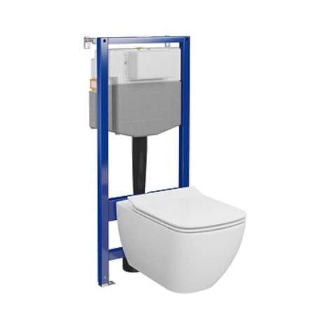 Cersanit Virgo zestaw podtynkowy + miska zawieszana + deska wolnoopadająca