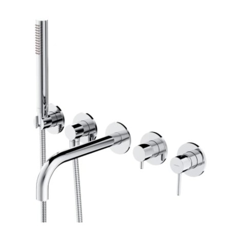 Omnires Y bateria wannowa podtynkowa 5-otworowa chrom