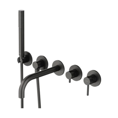 Omnires Y bateria wannowa podtynkowa 5-otworowa grafit