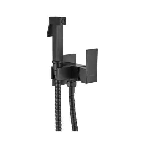 Invena Bateria bidetowa podtynkowa kwadratowa czarny