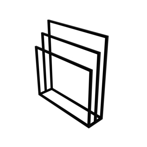 Lavita Halmahera stojak na ręcznik 85x80 czarny