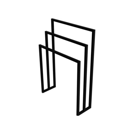 Lavita Seram stojak na ręcznik czarny 60x80cm