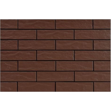 Cerrad Brąz Rustiko klinkier płytka elewacyjna 24,5x6,5cm