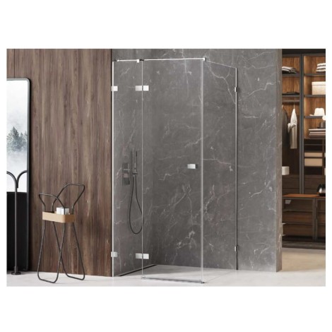 New Trendy Avexa kabina kwadratowa lewa chrom 90x90x200 cm