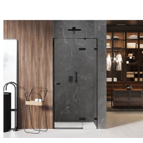 New Trendy Avexa black drzwi wnękowe prawe 110x200 cm