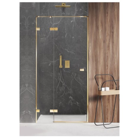 New Trendy Avexa drzwi wnękowe  lewe gold brushed 90x200 cm