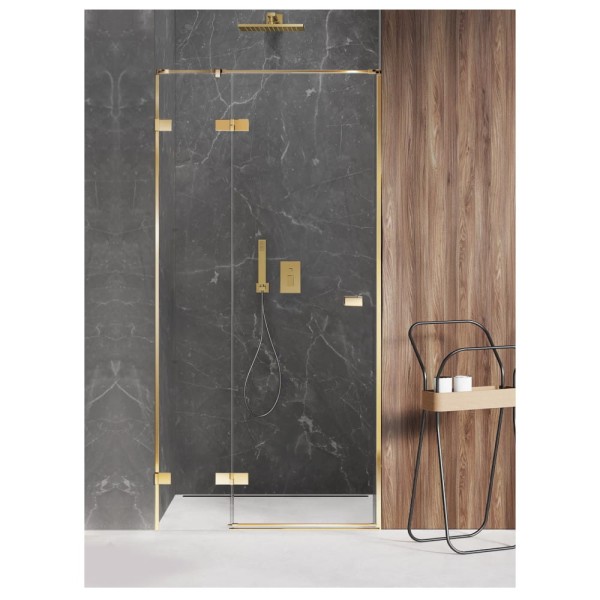 New Trendy Avexa drzwi wnękowe  lewe gold brushed 90x200 cm