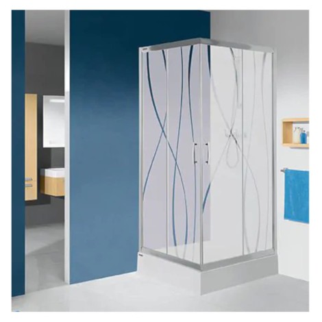 Sanplast Kabina narożna kwadratowa + brodzik 80x80cm
