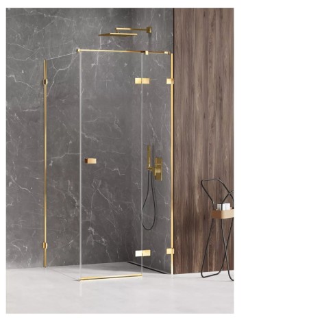 New Trendy Avexa gold shine prostokątna prawa 100x90x200 cm