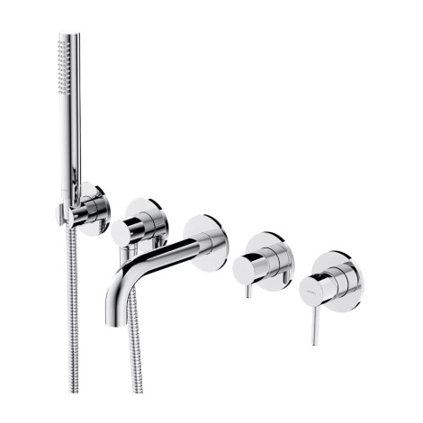 Omnires Y bateria podtynkowa 5-otworowa wannowa chrom