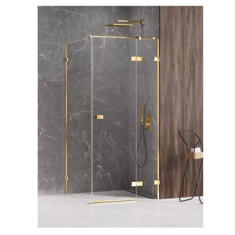 New Trendy Avexa Gold kabina kwadratowa prawa 100x100x200cm