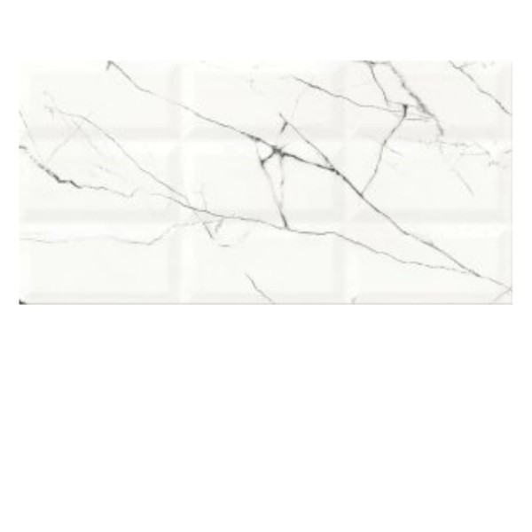 Cersanit Arce white structure glossy płytka ścienna 29,7x60cm