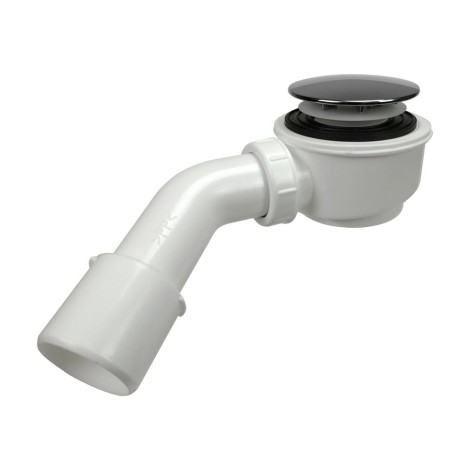 Tycner Syfon brodzikowy czyszczony od góry 50mm grzybek chrom+czarny mat