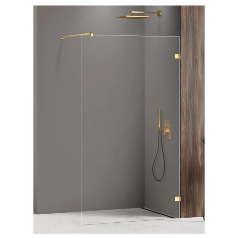 New Trendy Avexa ścianka walk-in gold shine 120x200 cm