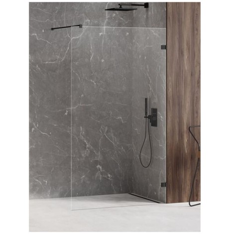 New Trendy Avexa black walk-in 60x200 cm