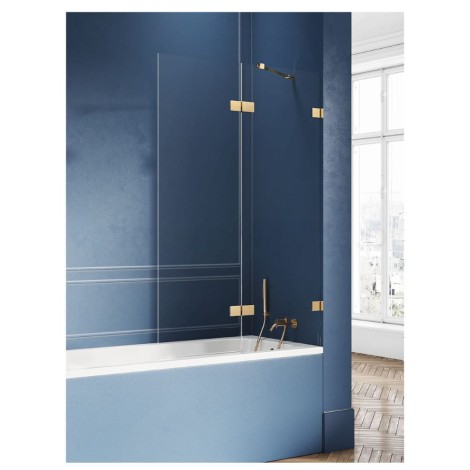 New Trendy Avexa parawan gold brushed prawy uchylny 120x150 cm