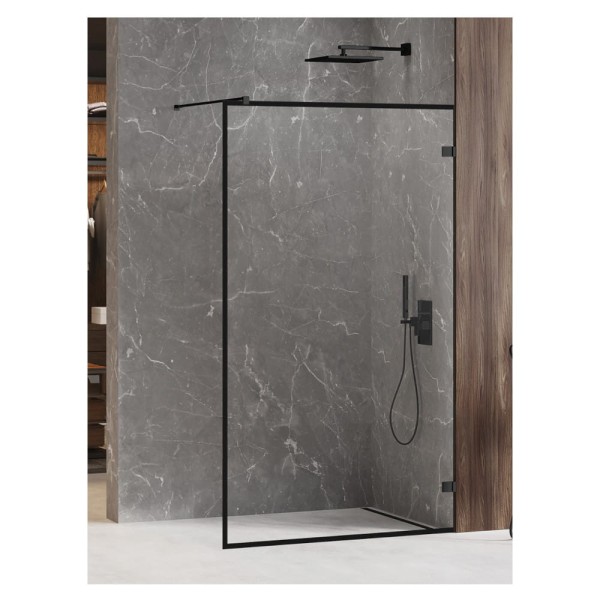 New Trendy Avexa Black kabina walk-in 80x200cm