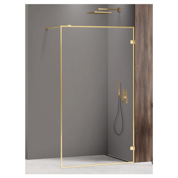 New Trendy Avexa kabina walk-in gold shine 100x200 cm