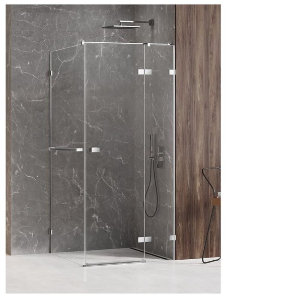 New Trendy Avexa chrom kwadratowa prawa 100x100x200 cm
