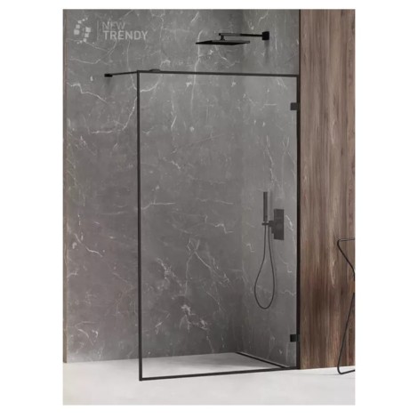 New Trendy Avexa kabina walki-in black 120x200 cm
