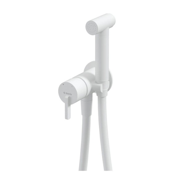 Deante Silia bidetowa podtynkowa ze słuchawką bianco