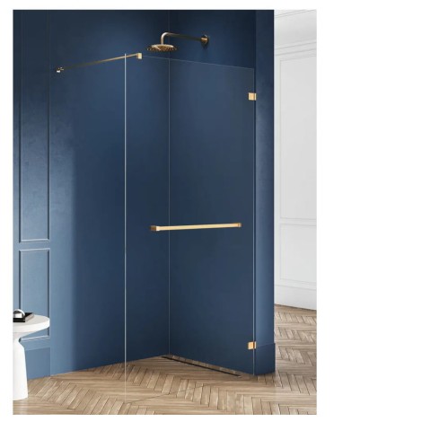 New Trendy Avexa gold brushed walk-in 150x200 cm
