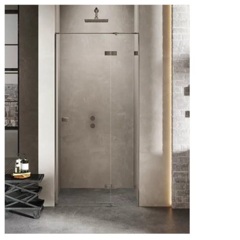 New Trendy Avexa gunmetal brushed drzwi wnękowe  prawe 100x200 cm