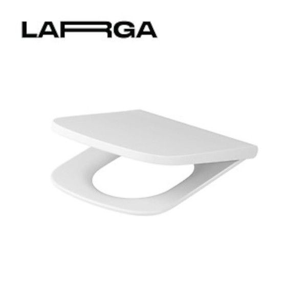 Cersanit Larga square slim deska wc duroplastowa,antybakteryjna,wolnoopadająca,łatwe wypinanie