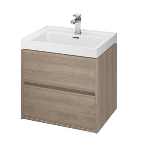 Cersanit Crea szafka 60cm + umywalka dąb