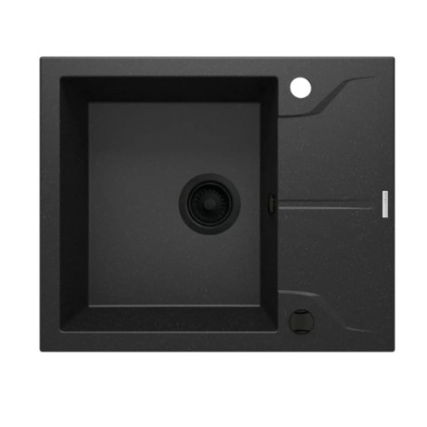 Deante Andante zlewozmywak granitowy 1-komorowy z ociekaczem 59,0x49,0x19,4 cm.