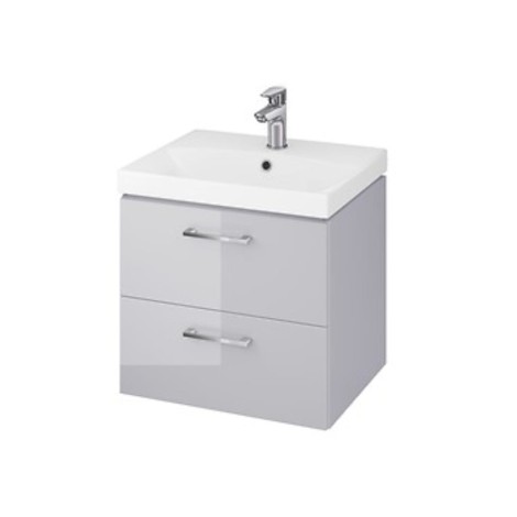 Cersanit Lara zestaw szafka 50cm + umywalka City szary
