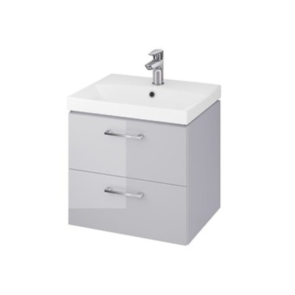 Cersanit Lara zestaw szafka 50cm + umywalka City szary