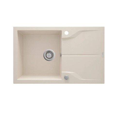 Deante Andante zlewozmywak granitowy 1-komorowy z ociekaczem 78,0x49,0x19,4 cm.