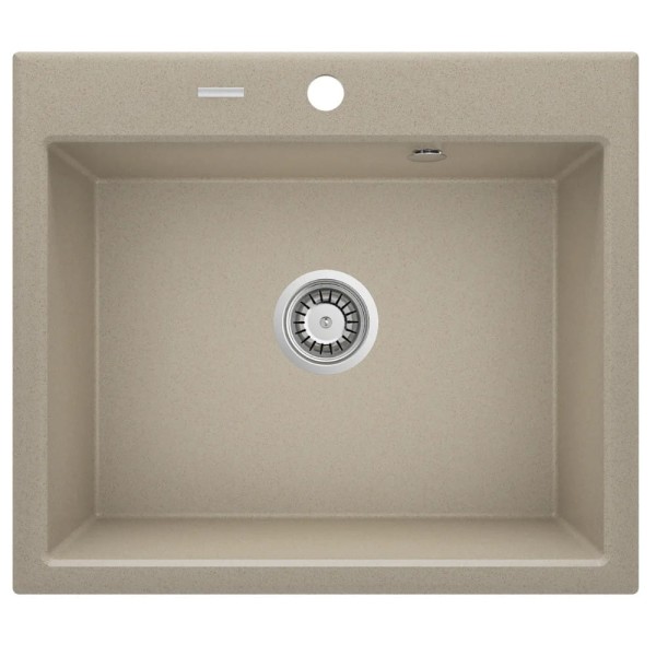 Deante Andante zlewozmywak granitowy 1-komorowy 60x52 piaskowy.
