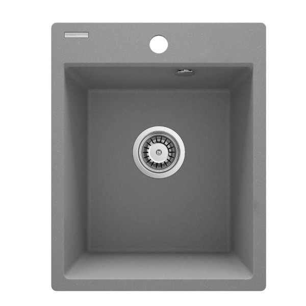 Deante Corio zlewozmywak granitowy 1-komorowy 40x50 szary metalik.