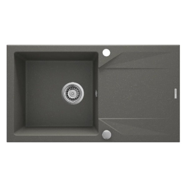 Deante Evora zlewozmywak granitowy 1-komorowy z ociekaczem 78,0x44,0x19,3 cm.