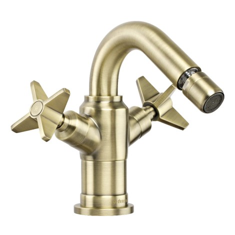 Deante Temisto bateria bidetowa mosiądz