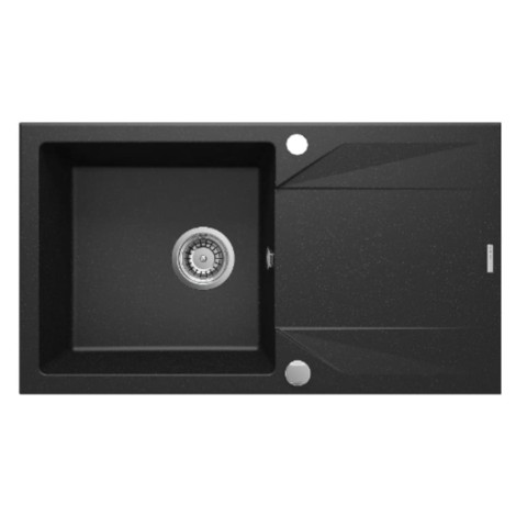 Deante Evora zlewozmywak granitowy 1-komorowy z ociekaczem 78,0x44,0x19,3 cm