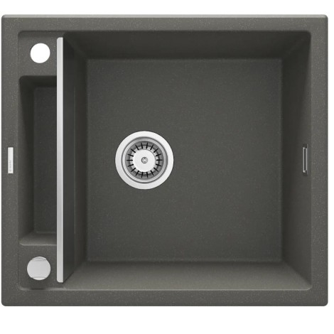 Deante Magnetic zlewozmywak granitowy magnetyczny 1-komorowy 56x50 antracyt metalik