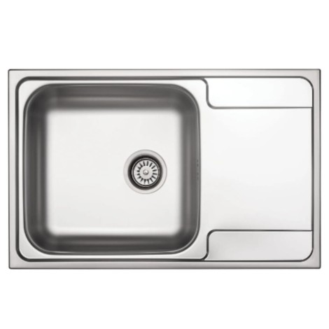 Deante Soul zlewozmywak stalowy 1-komorowy z ociekaczem 79,0x50,0x16,5 cm.