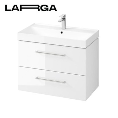 Cersanit Larga zestaw szafka 80cm + umywalka biały