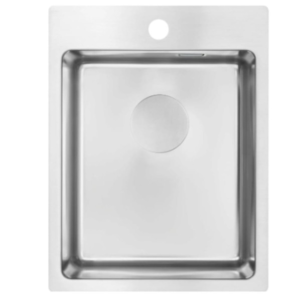 Deante Olfato Precious zlewozmywak stalowy 1-komorowy 39,0x50,5x20,0 cm stal szczotkowana.