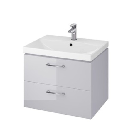 Cersanit Lara zestaw szafka 60cm + umywalka City szary