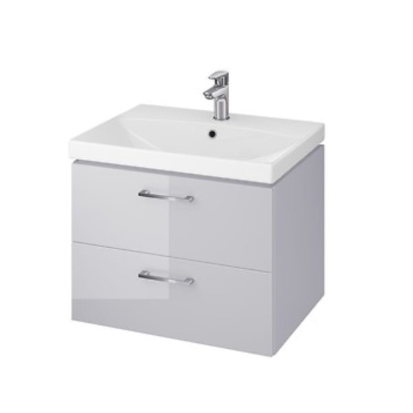 Cersanit Lara zestaw szafka 60cm + umywalka City szary