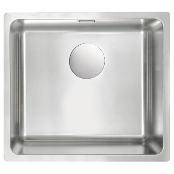 Deante Egeria zlewozmywak stalowy 1-komorowy 49x44  stal szczotkowana.