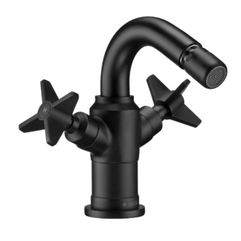 Deante Temisto bateria bidetowa stojąca nero